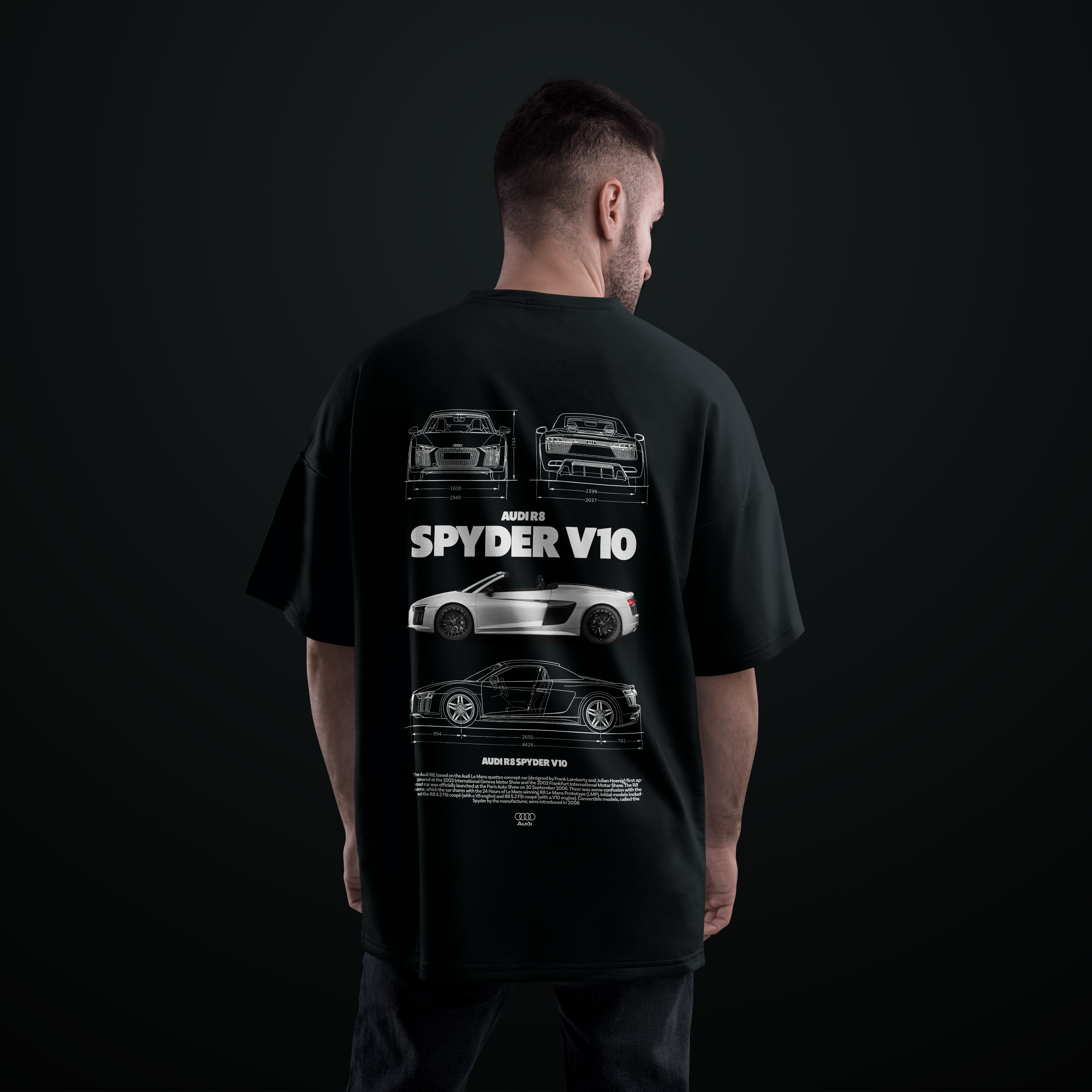 Camiseta Camiseta Audi Spyder R8 V10