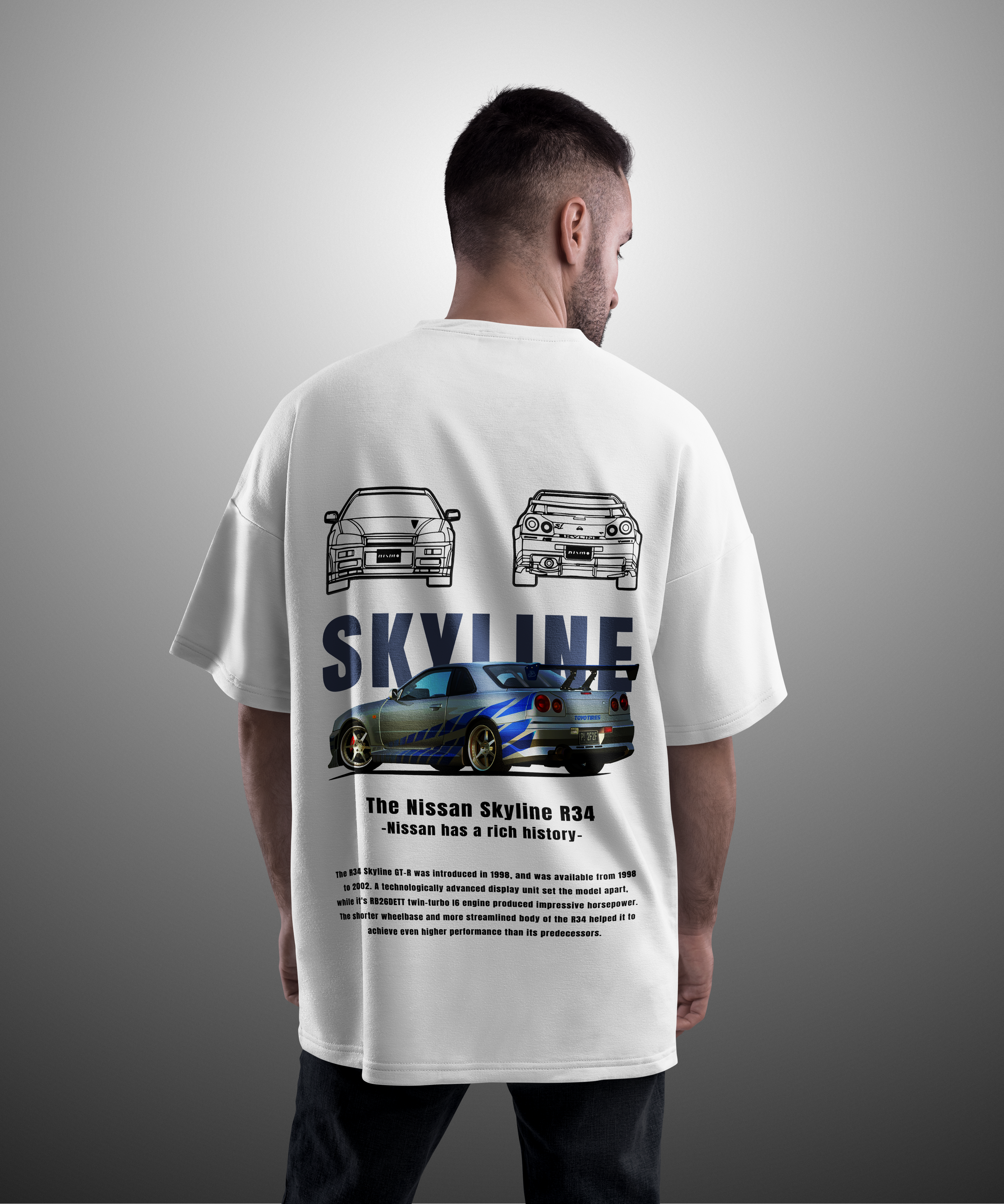 Camiseta Nissan Skyline R34