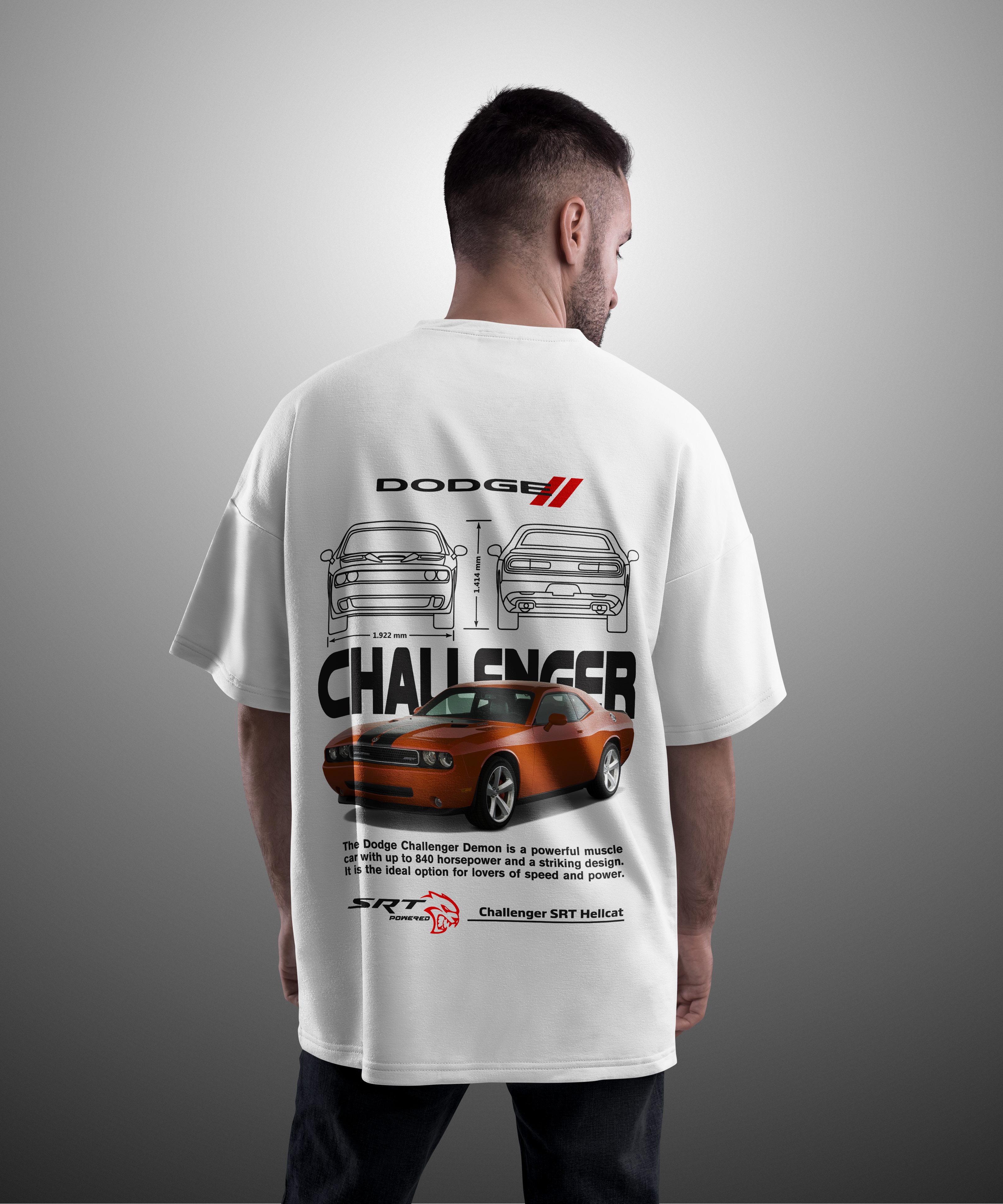 Camiseta Challenger SRT Hellcat