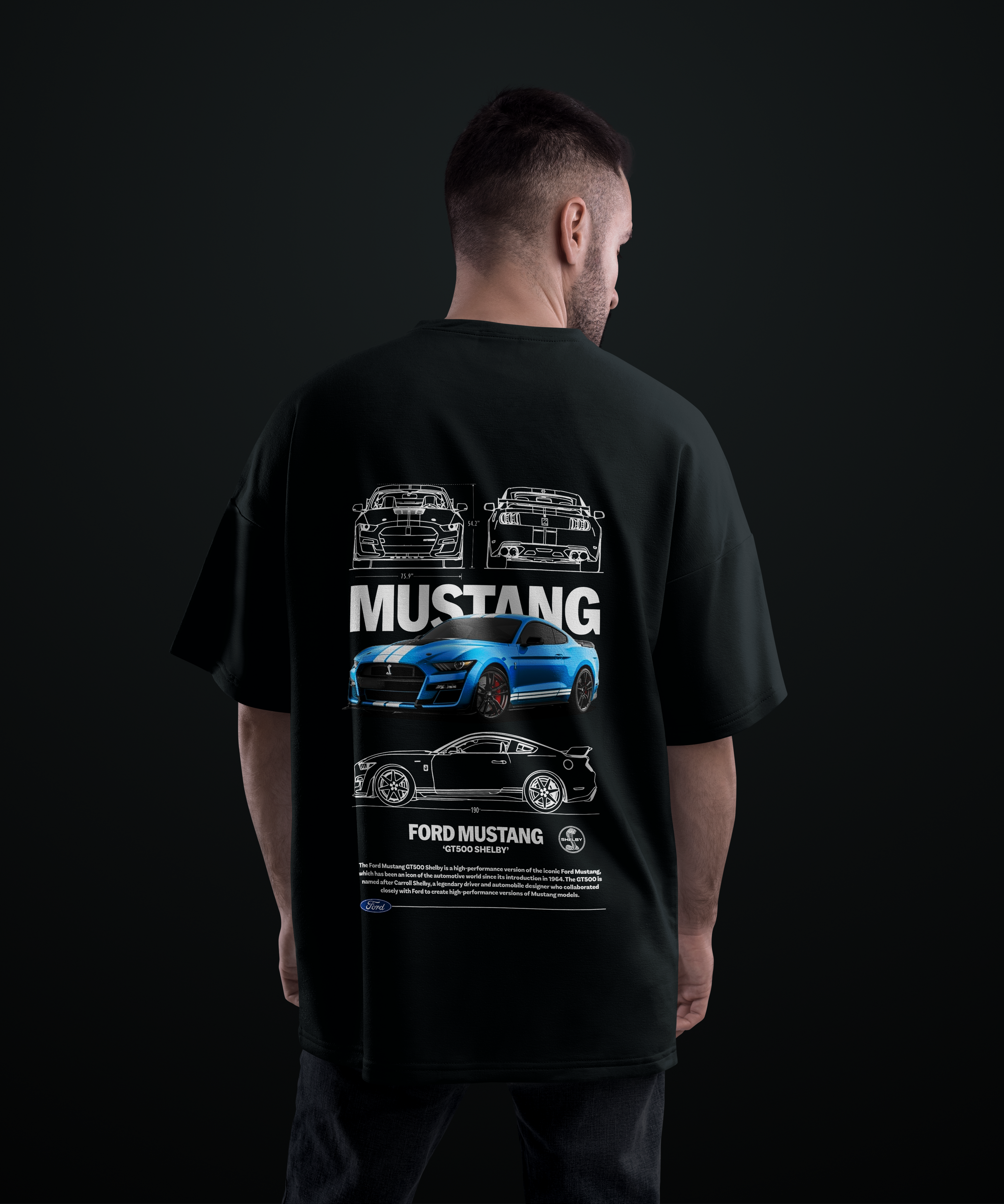 Camiseta Ford Mustang GT500 Shelby