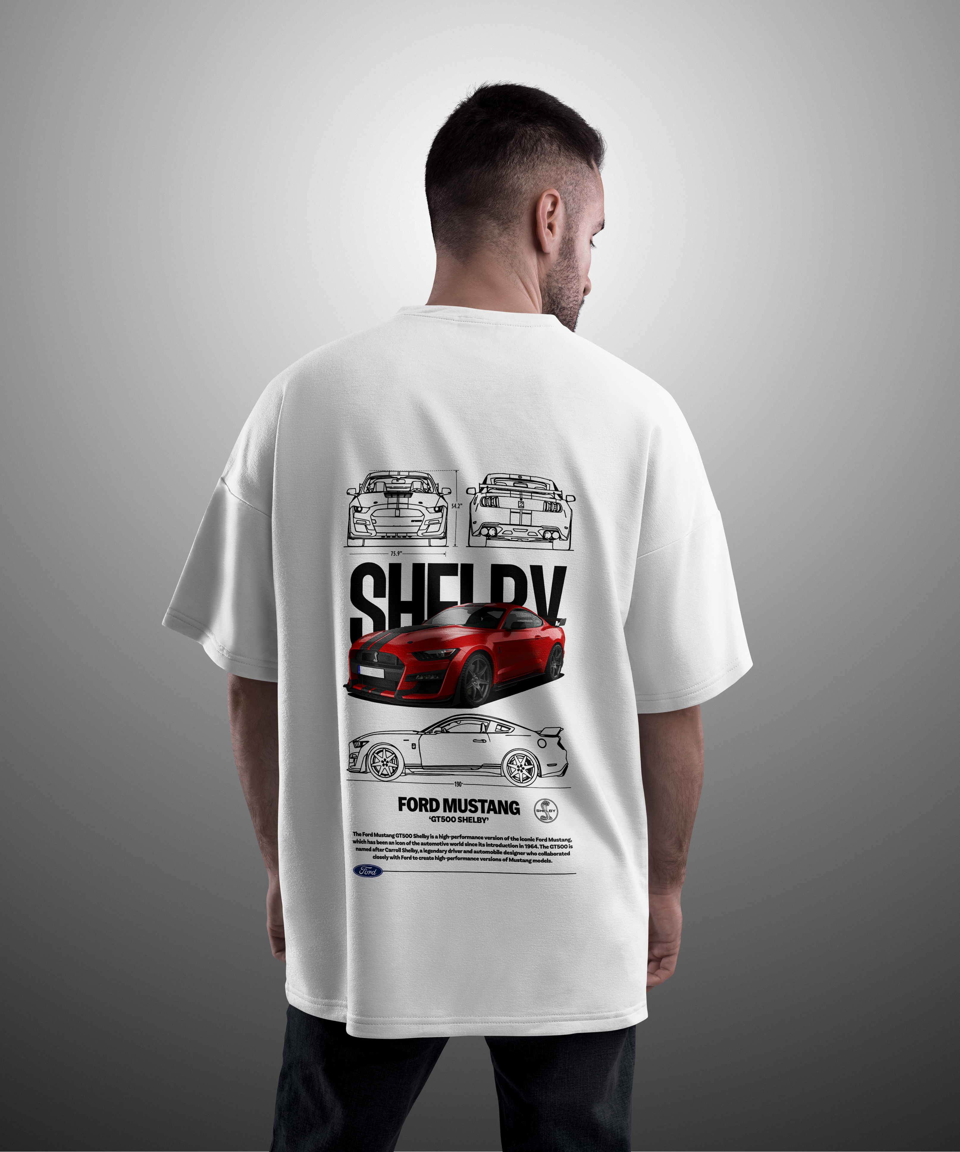Camiseta Ford Mustang GT500 Shelby