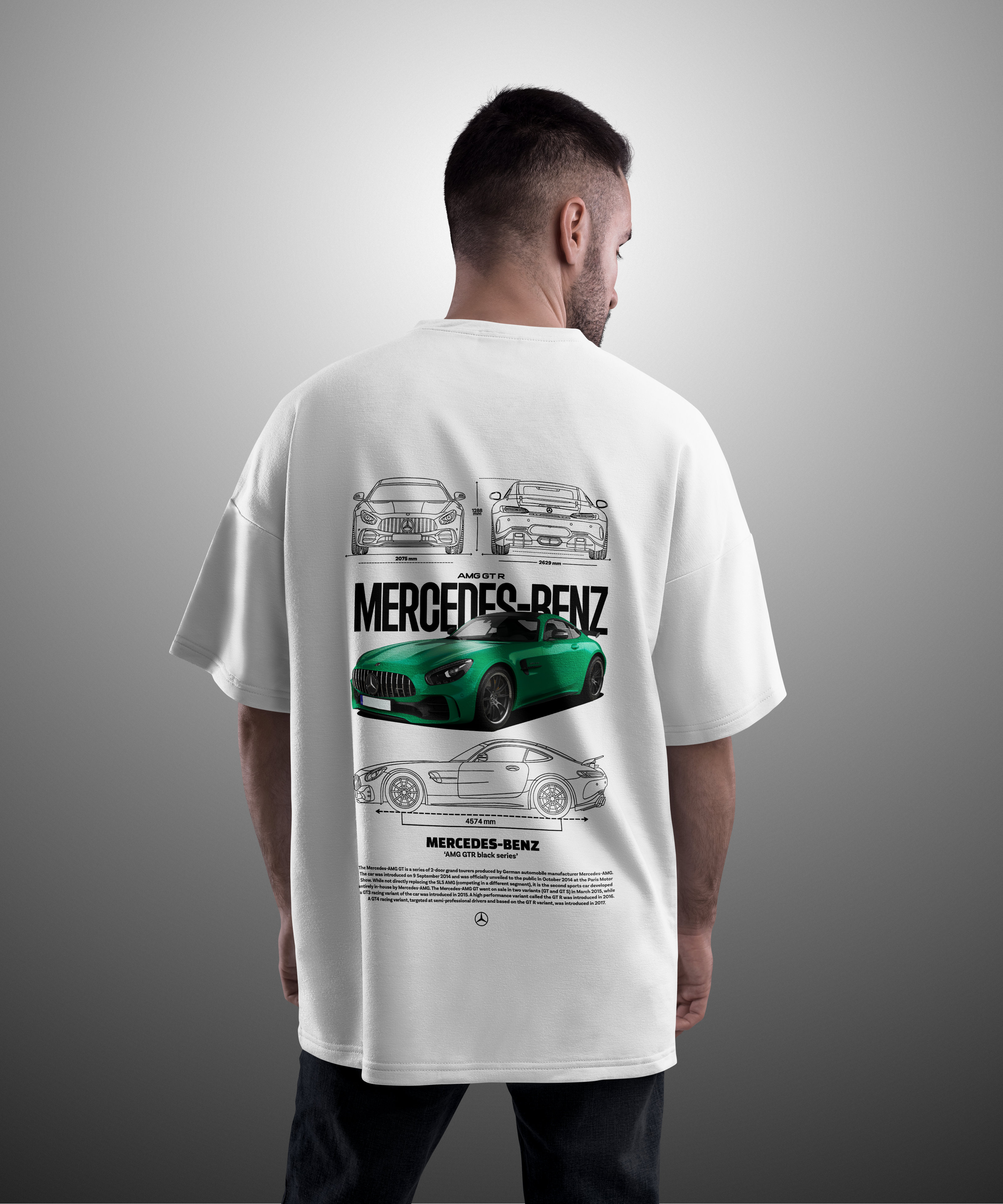 Camiseta Mercedez Benz AMG GTR Black