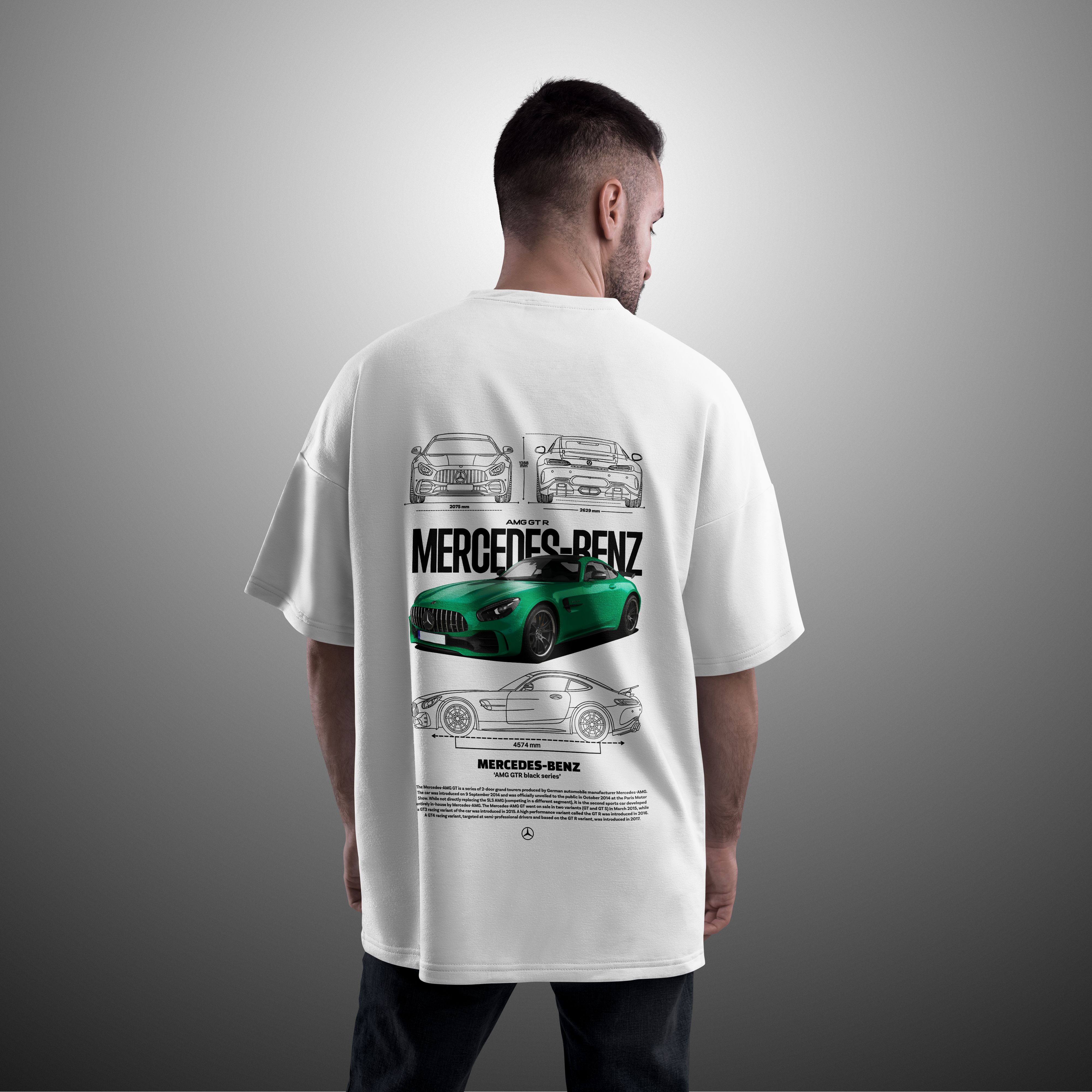 Camiseta Mercedez Benz AMG GTR Black