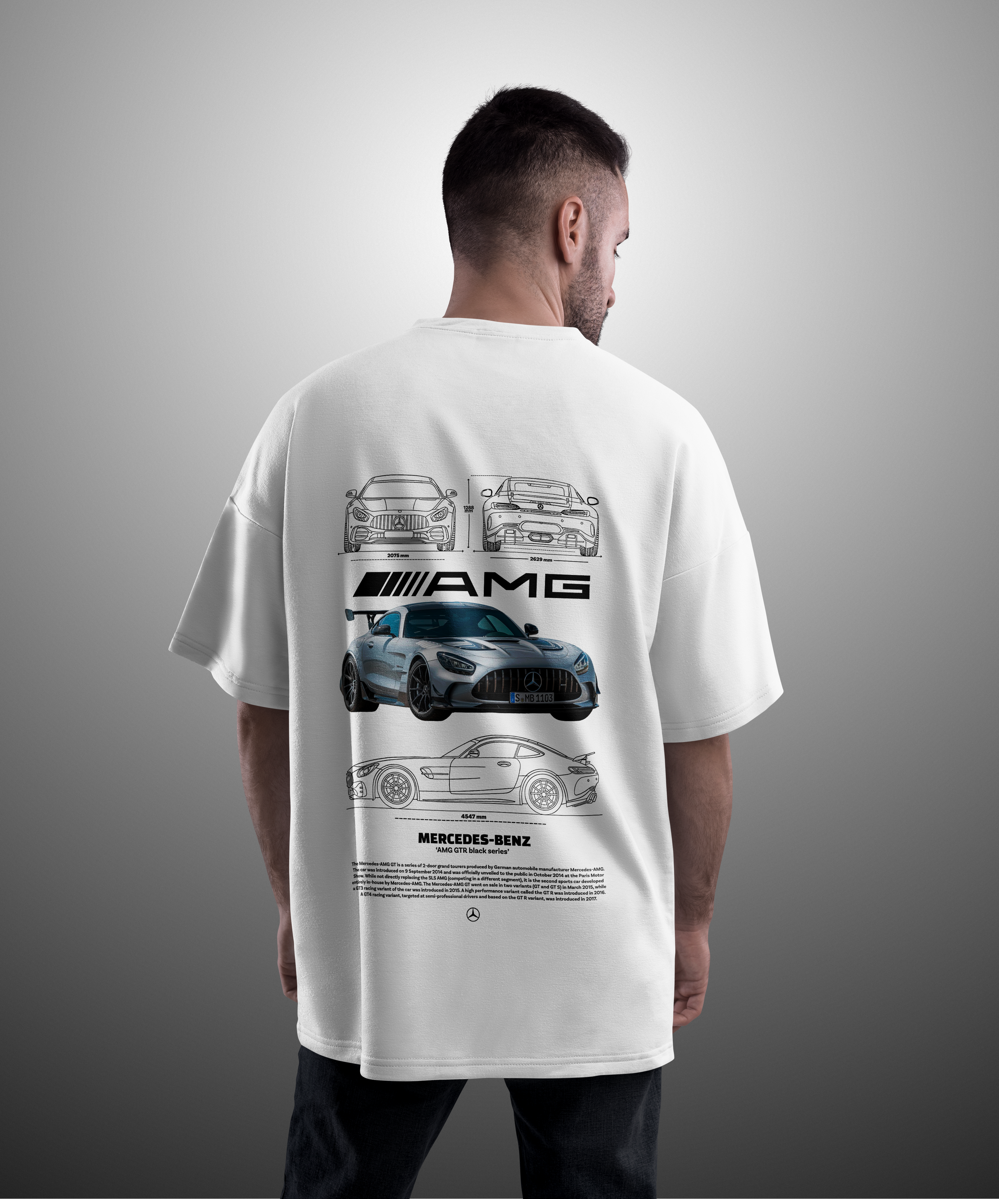 Camiseta Mercedez Benz AMG GTR Black