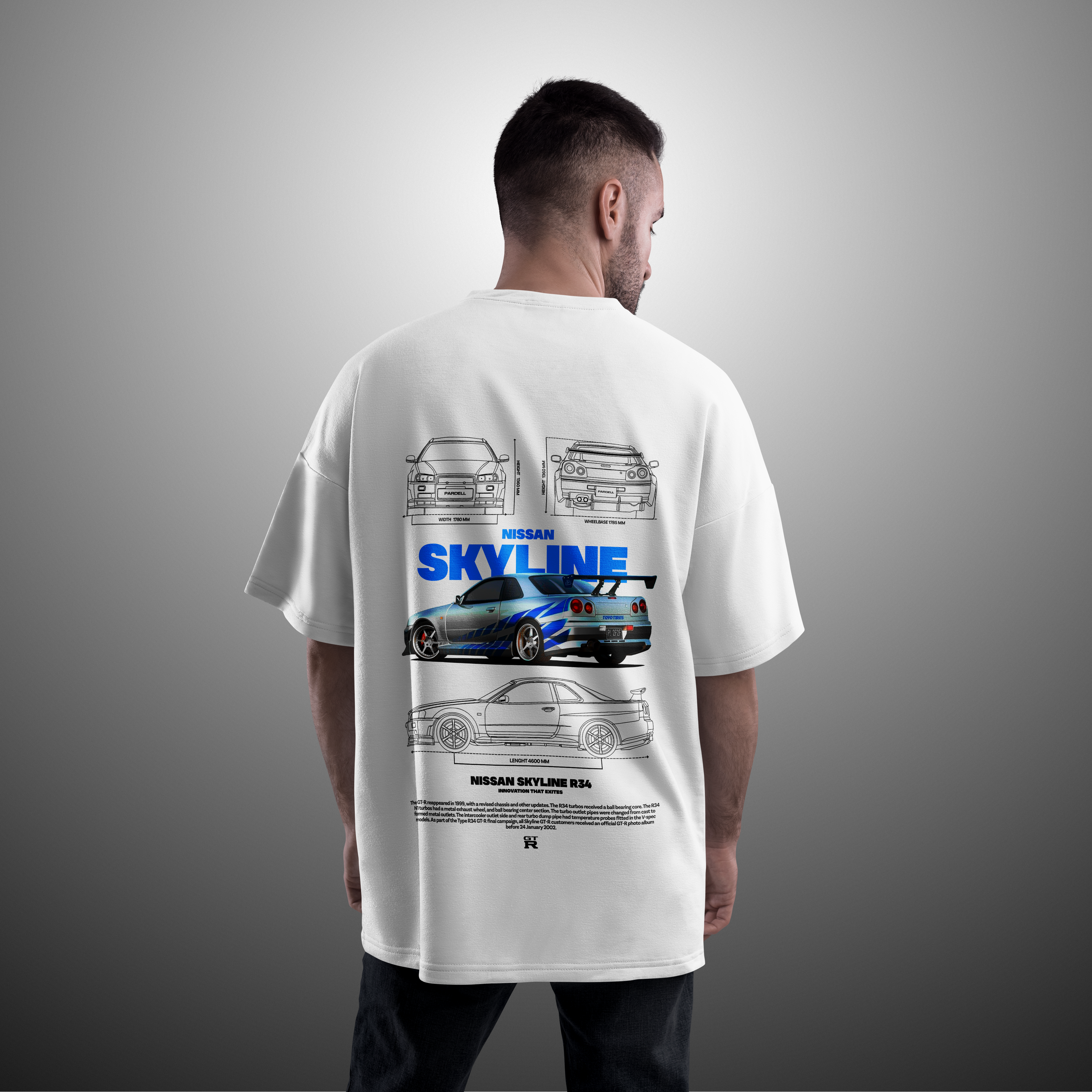 Camiseta Nissan GTR R-34