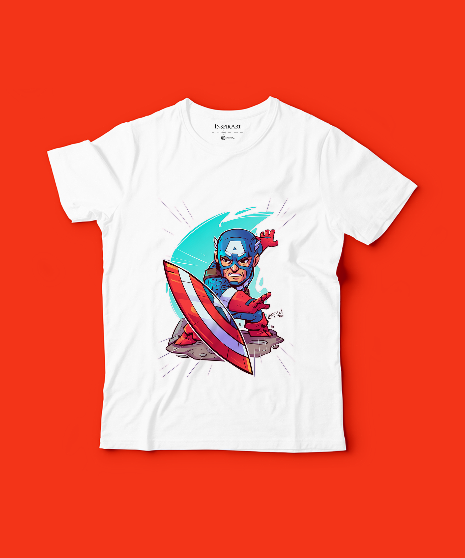 Camiseta Capitán América (SUBLIMACIÓN)