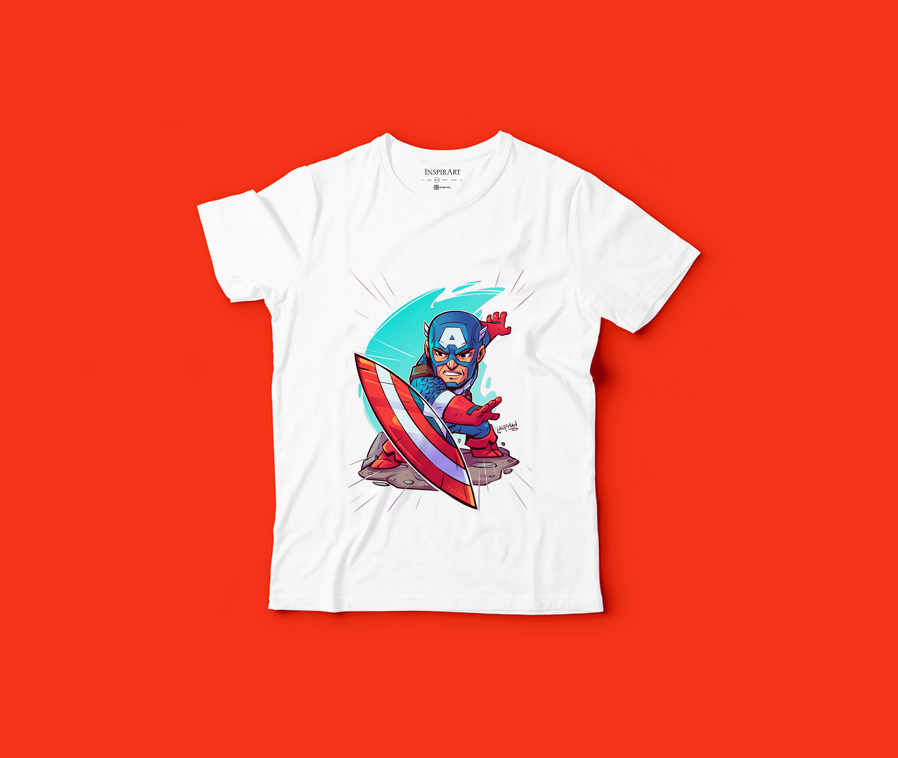 Camiseta Capitán América (SUBLIMACIÓN)