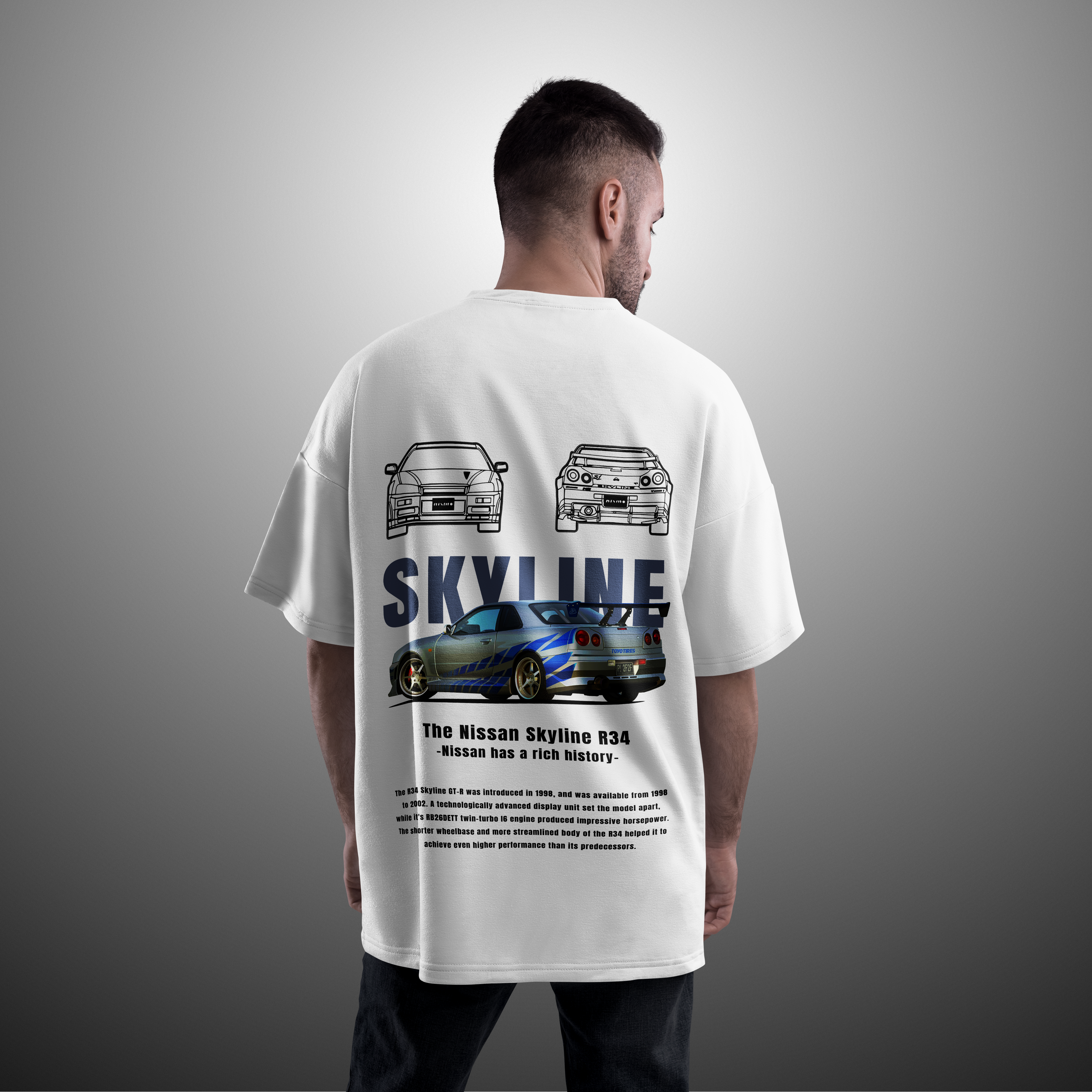 Camiseta Nissan Skyline R34