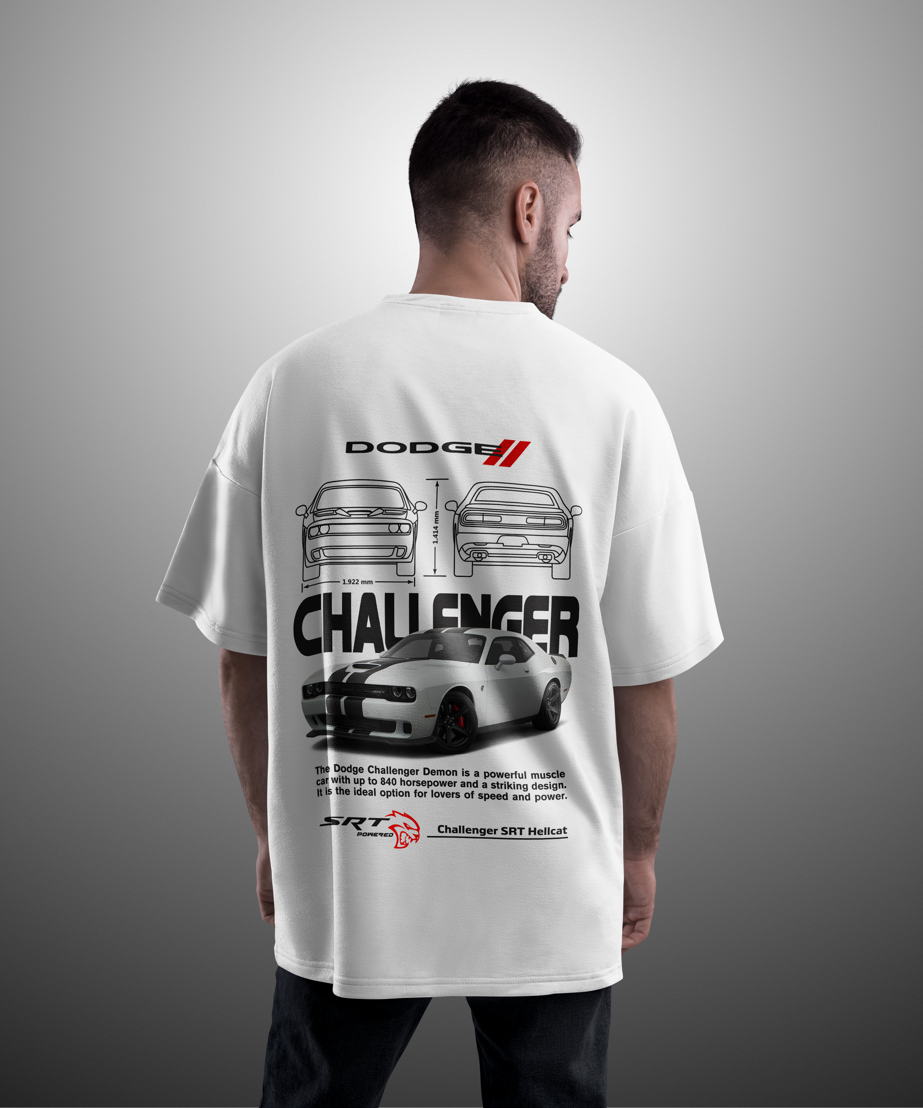Camiseta Challenger SRT Hellcat