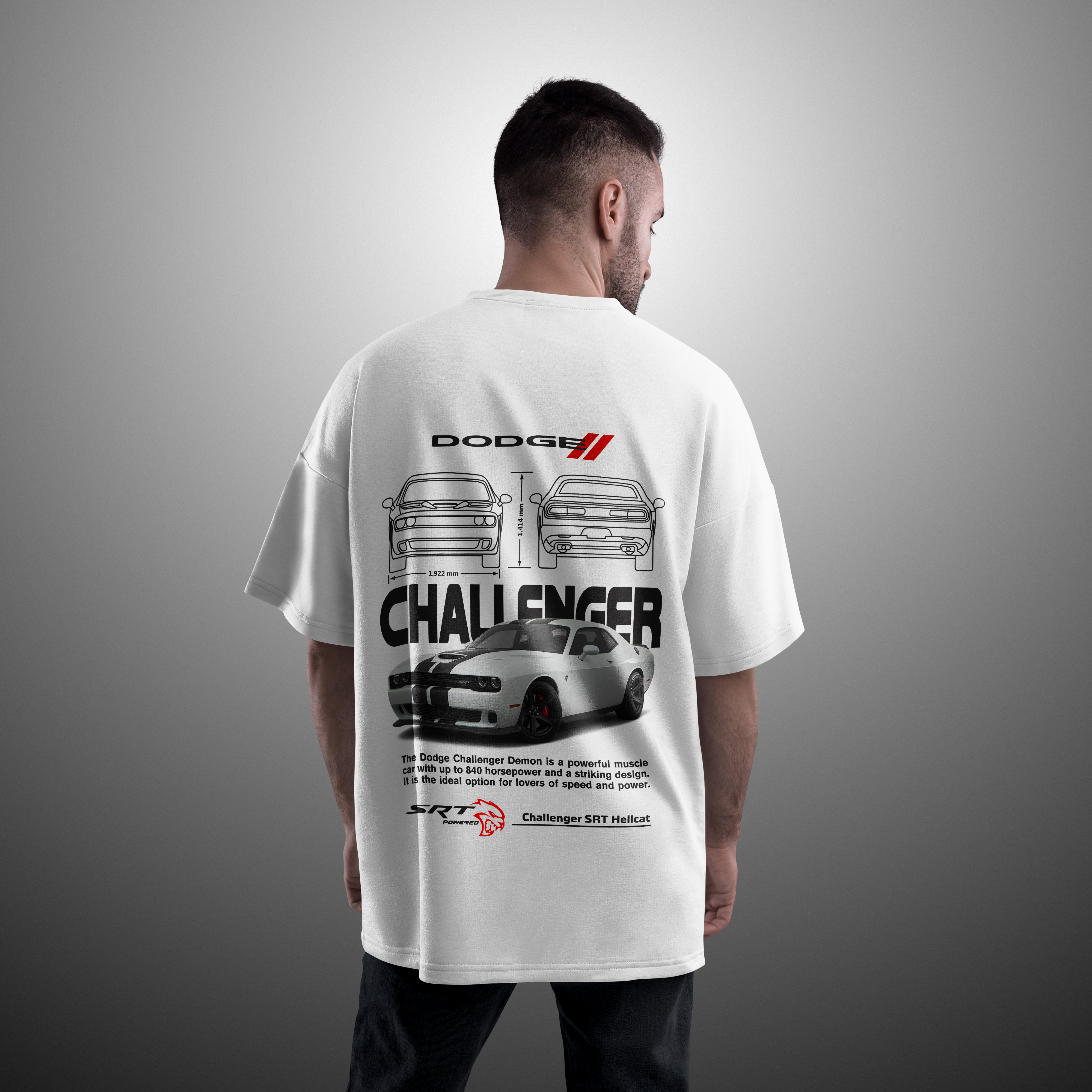 Camiseta Challenger SRT Hellcat