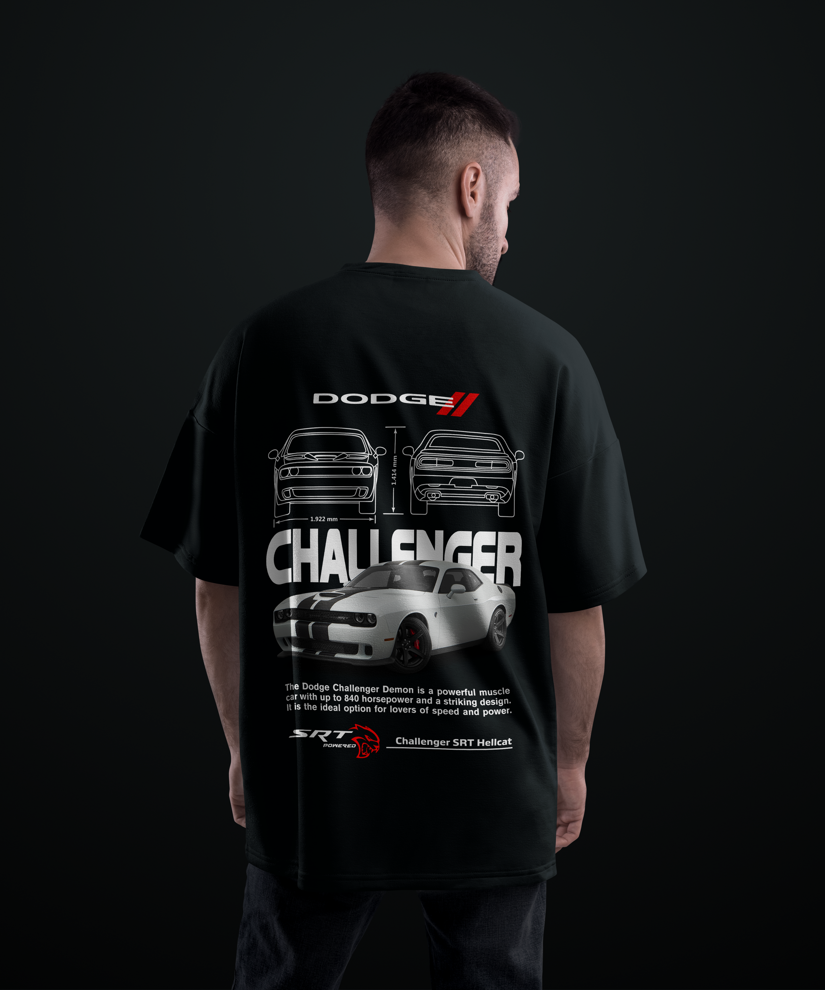 Camiseta Challenger SRT Hellcat