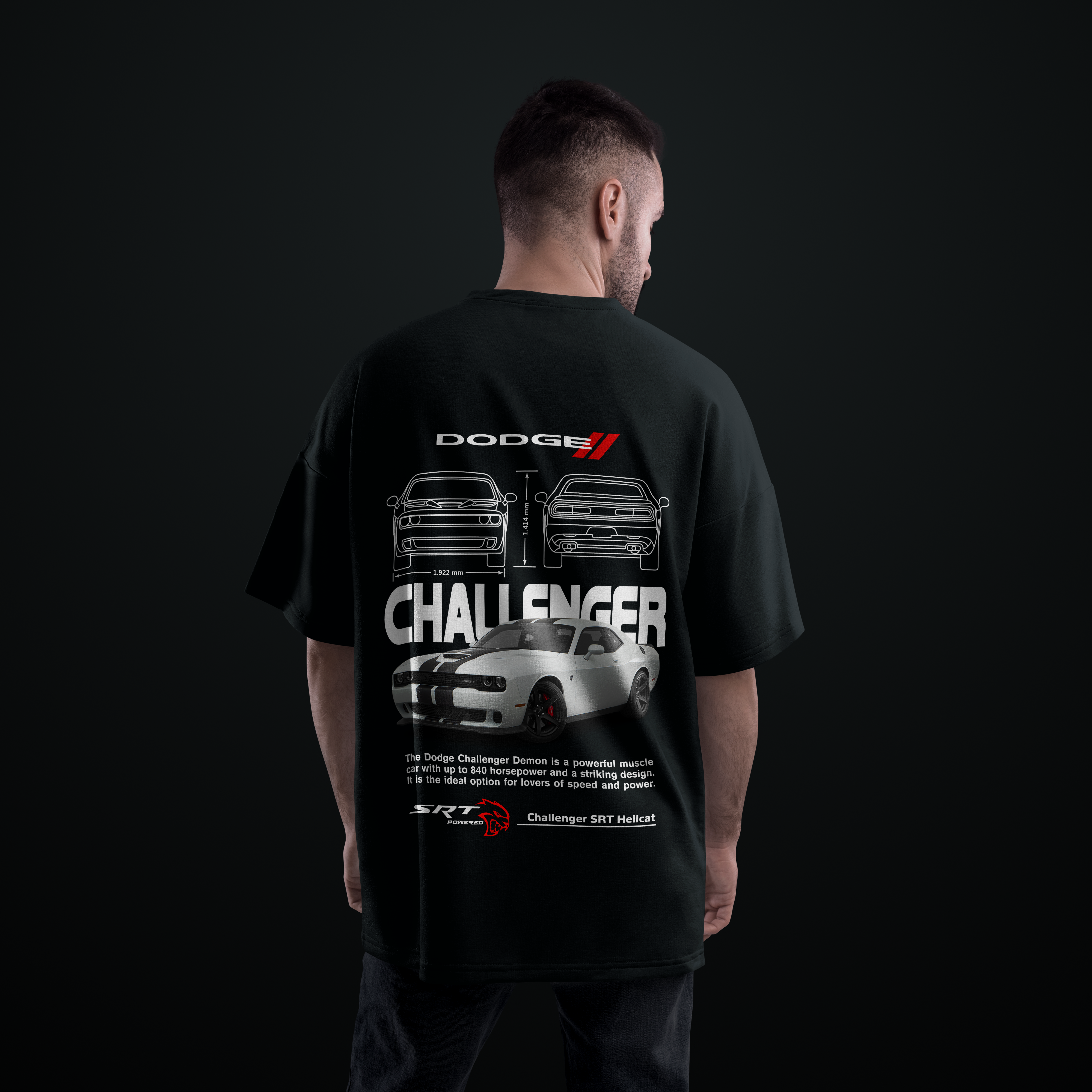 Camiseta Challenger SRT Hellcat