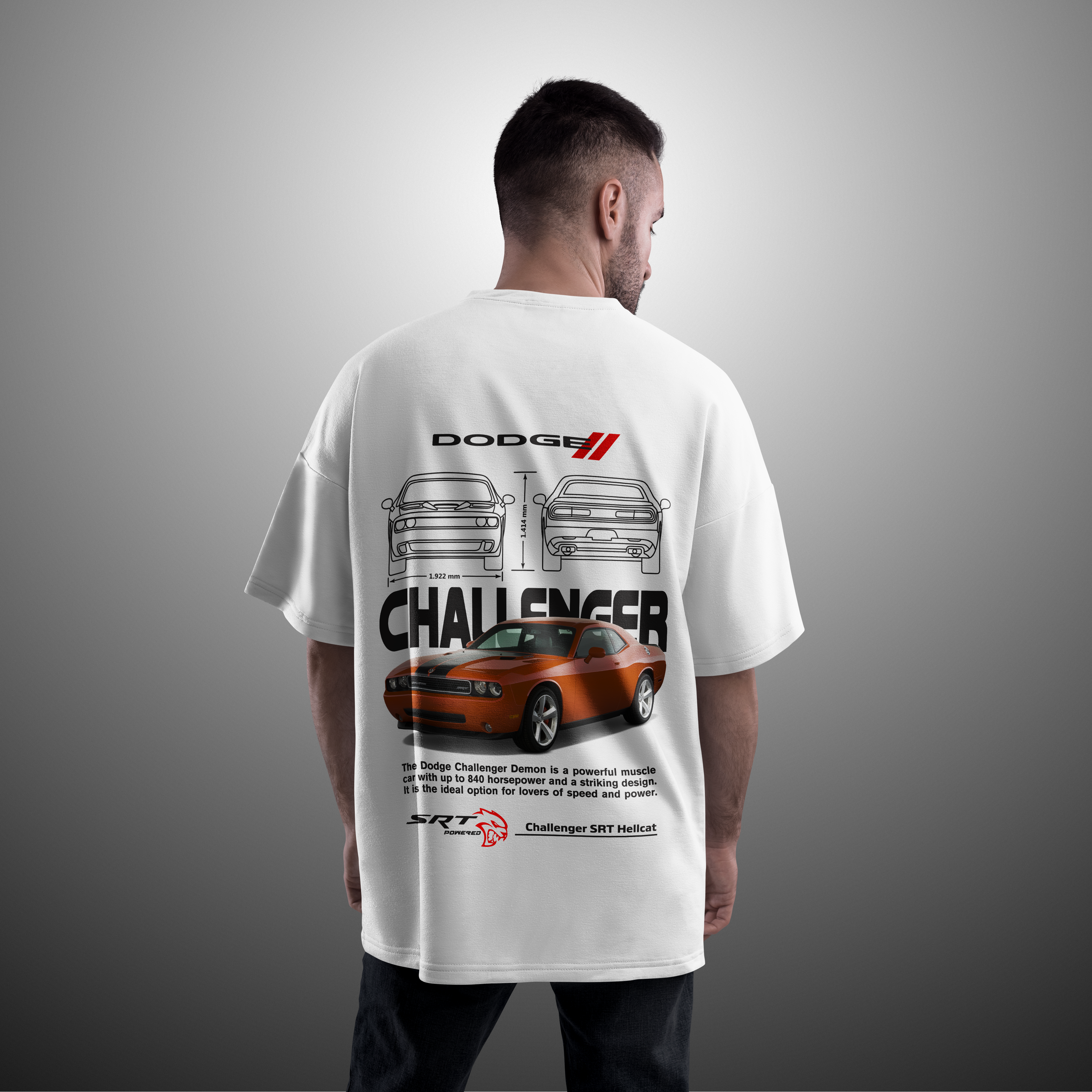 Camiseta Challenger SRT Hellcat
