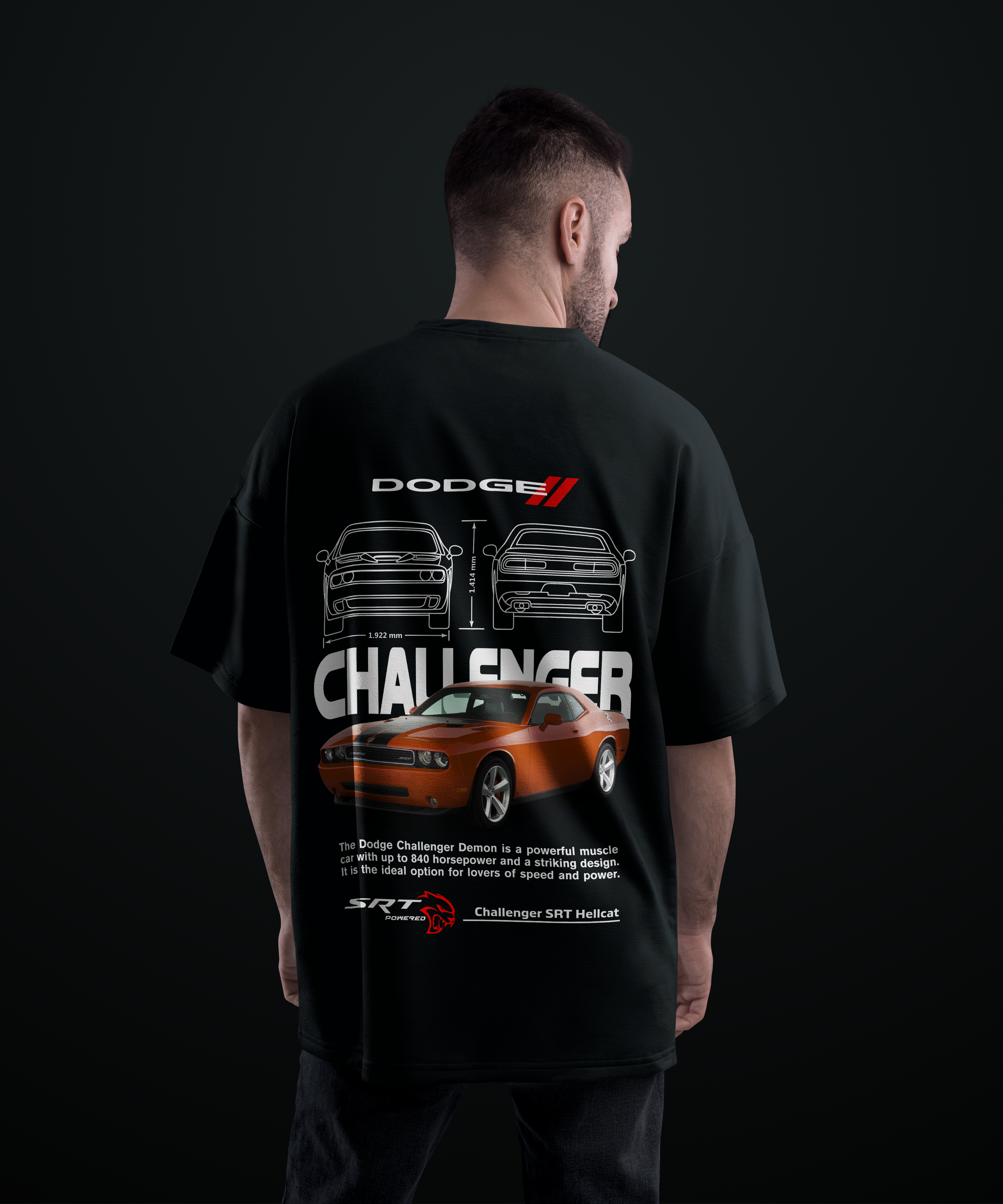 Camiseta Challenger SRT Hellcat