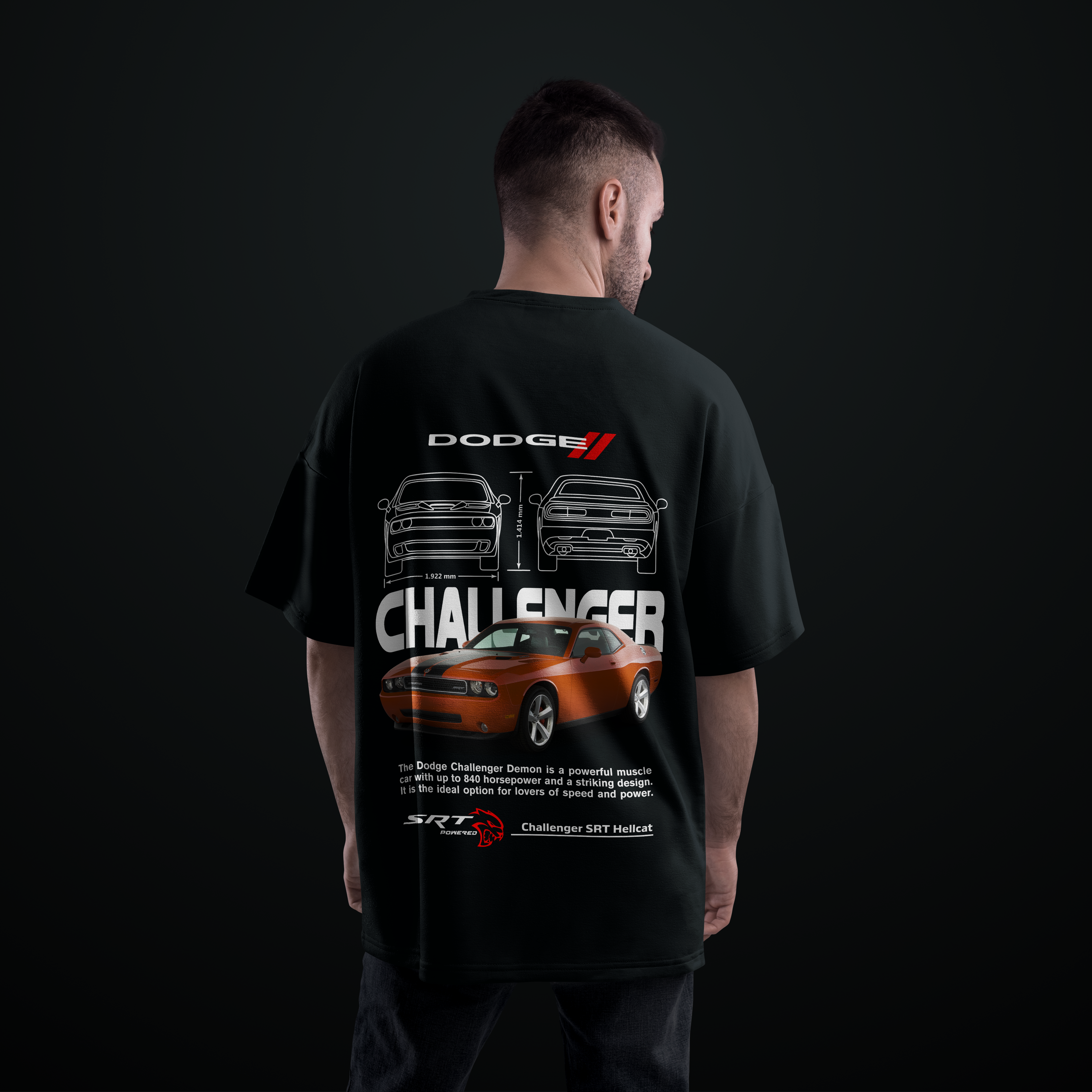 Camiseta Challenger SRT Hellcat