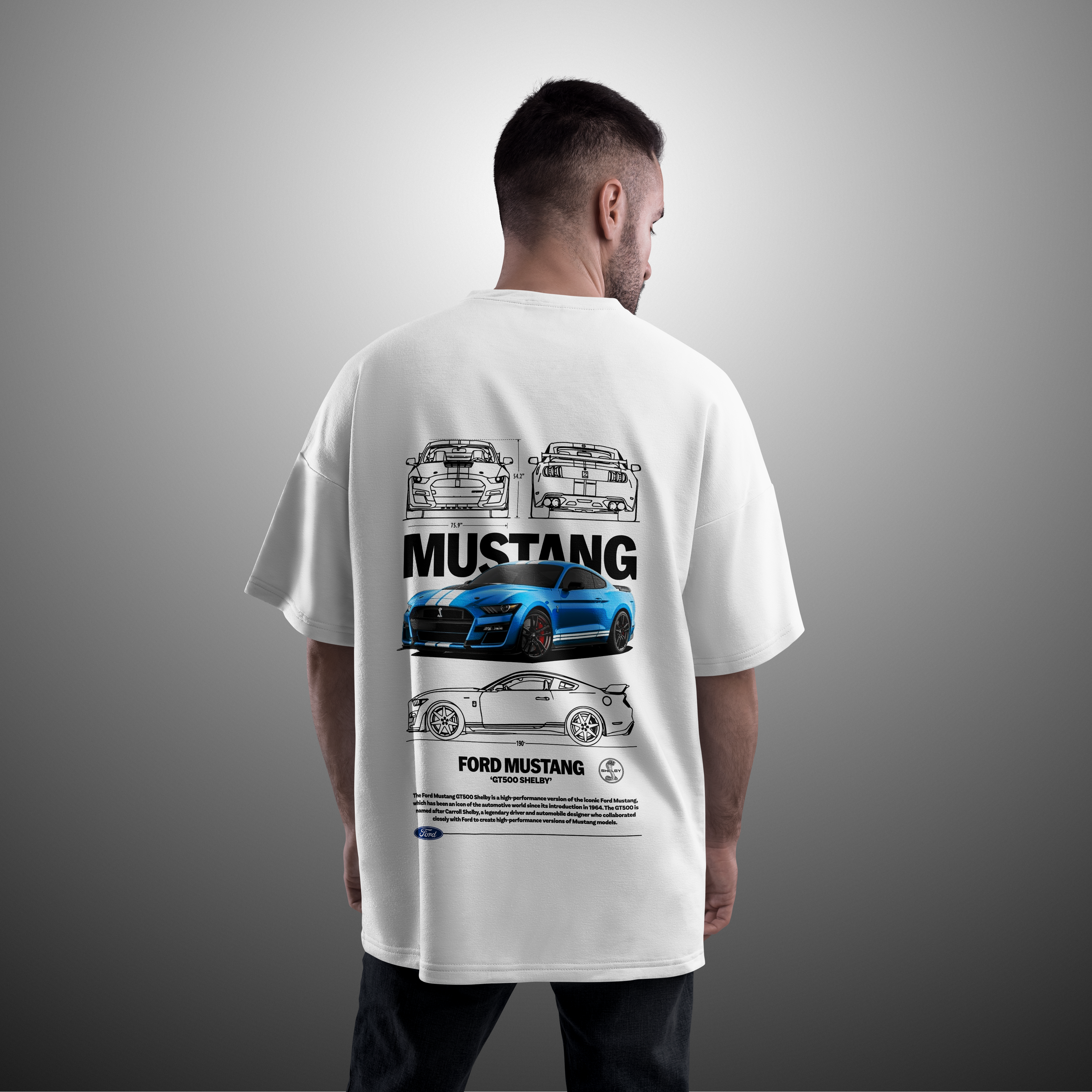 Camiseta Ford Mustang GT500 Shelby