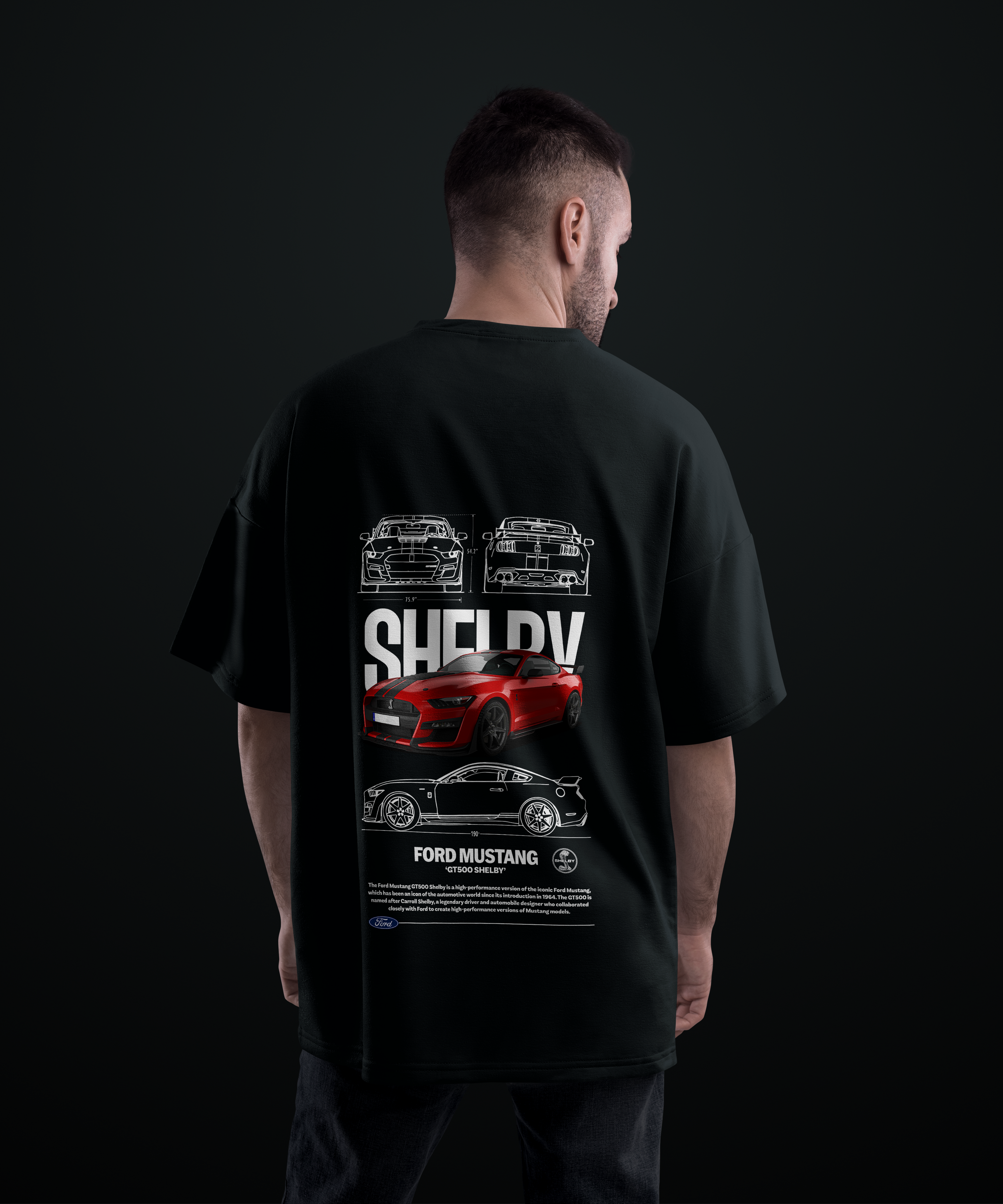 Camiseta Ford Mustang GT500 Shelby