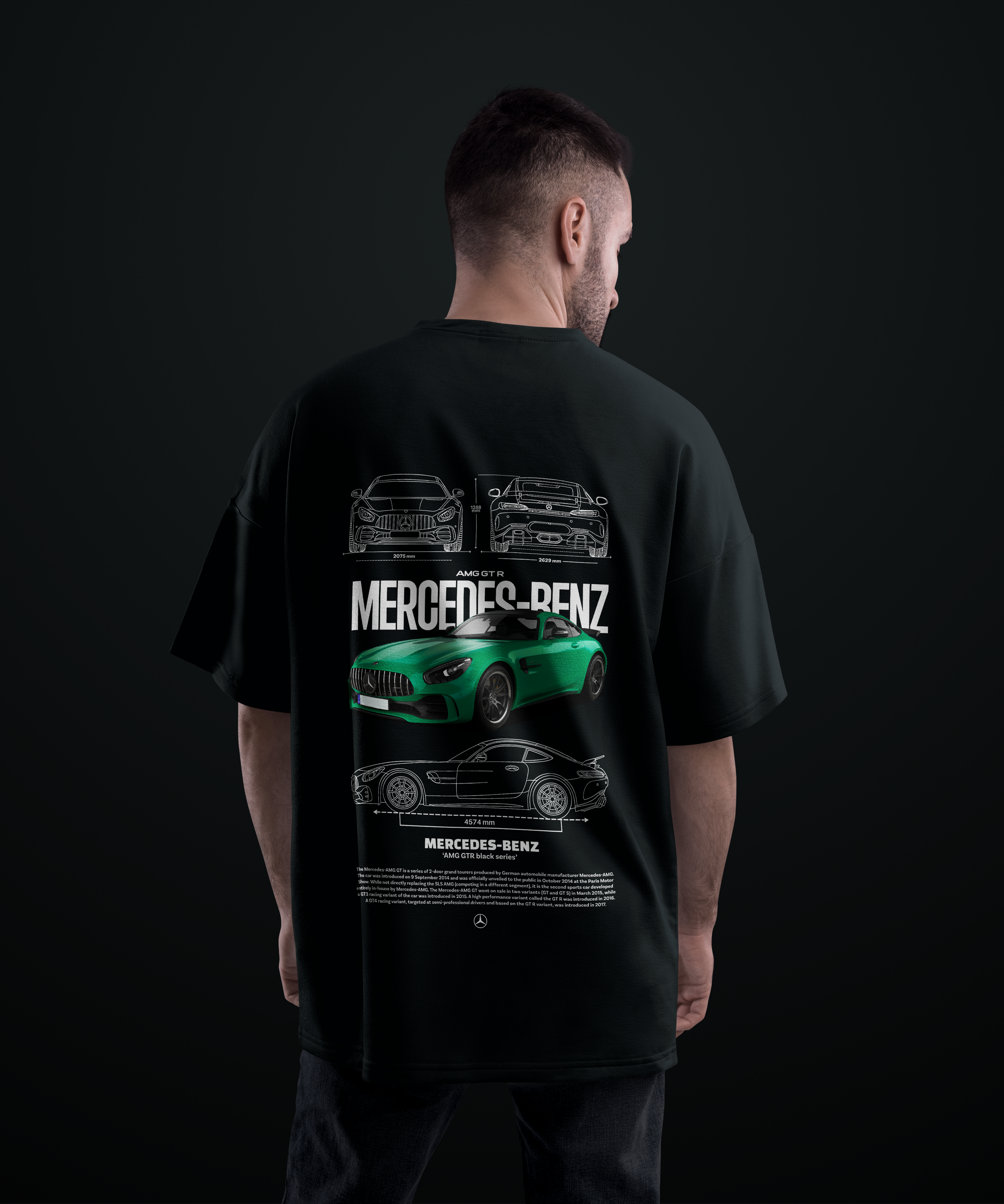 Camiseta Mercedez Benz AMG GTR Black