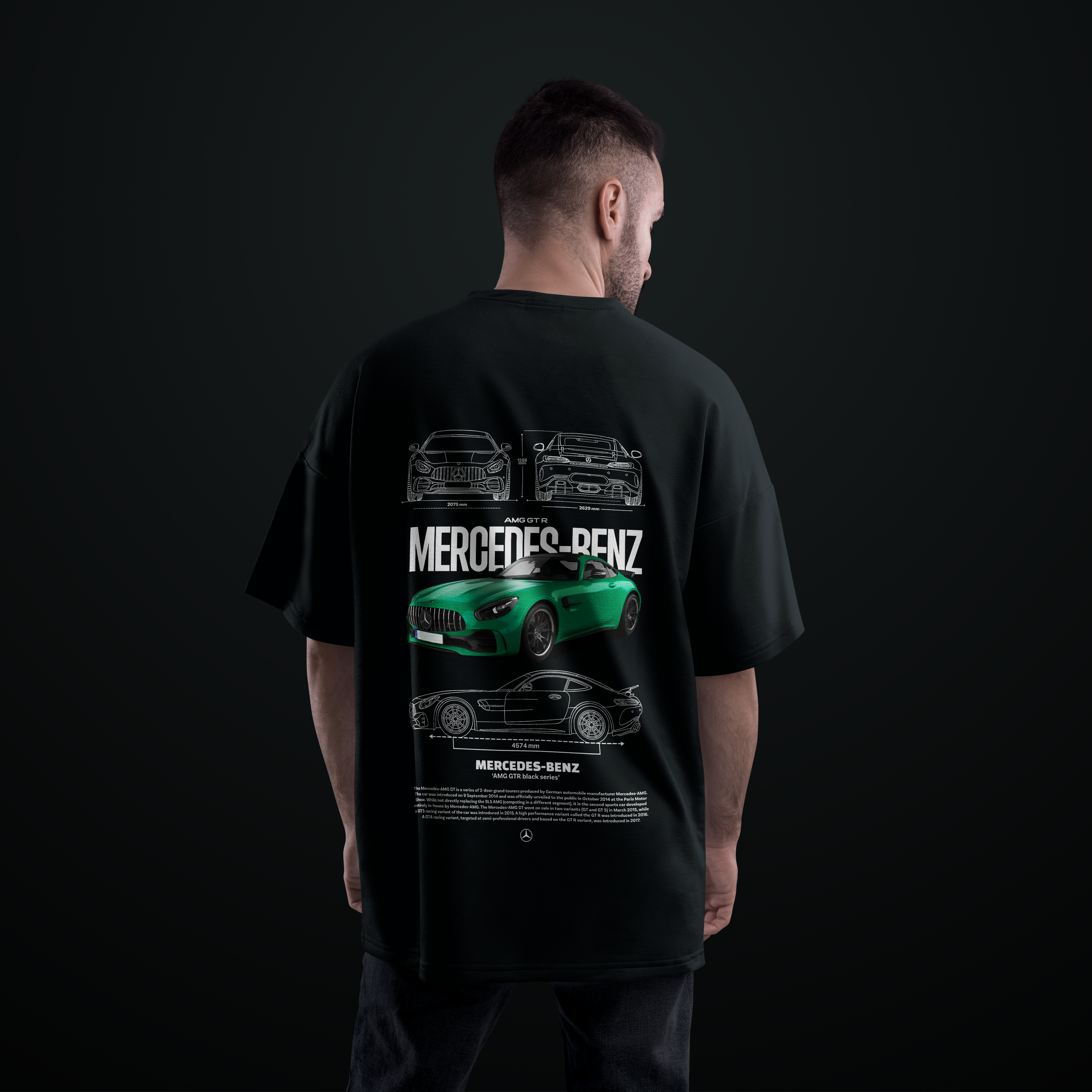 Camiseta Mercedez Benz AMG GTR Black