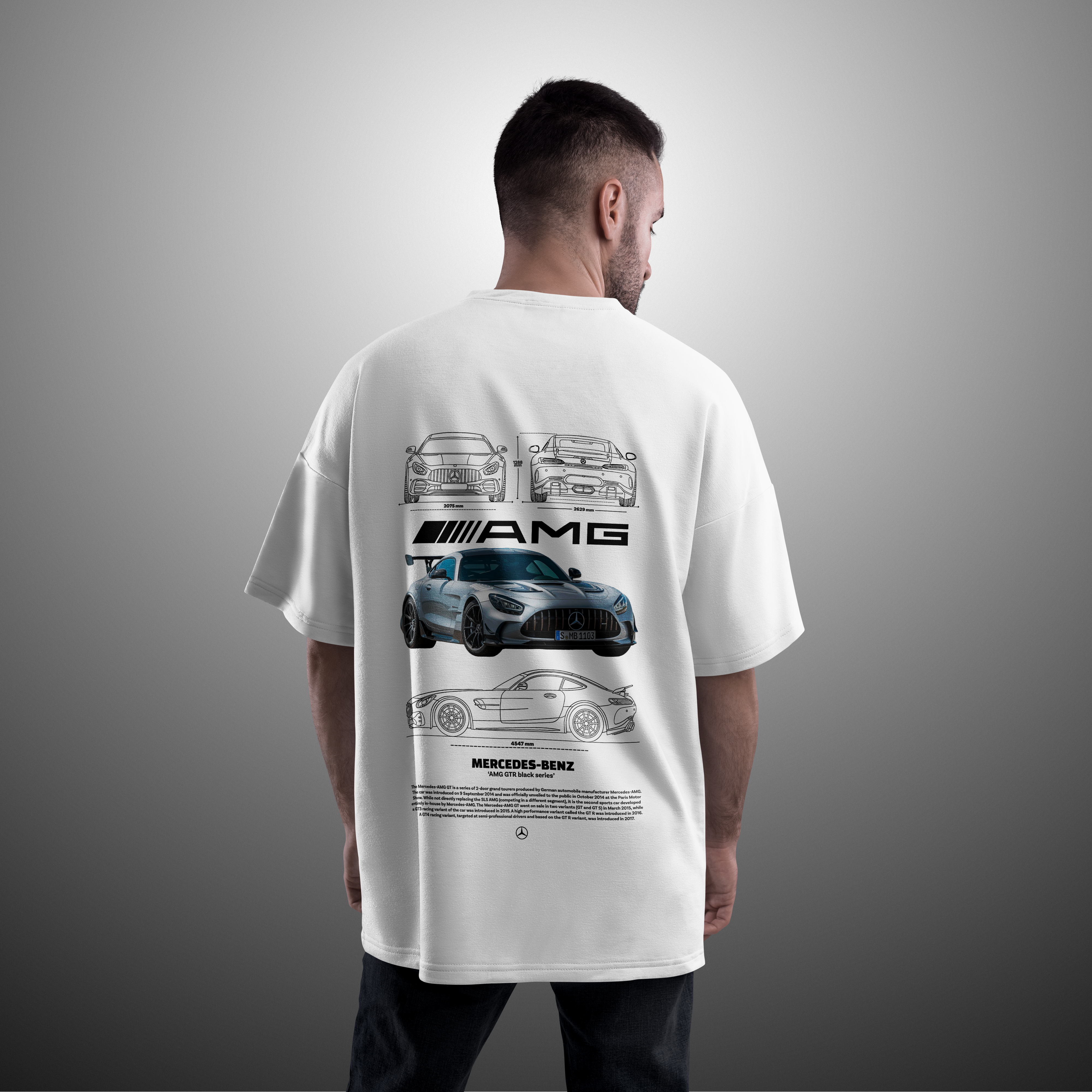 Camiseta Mercedez Benz AMG GTR Black